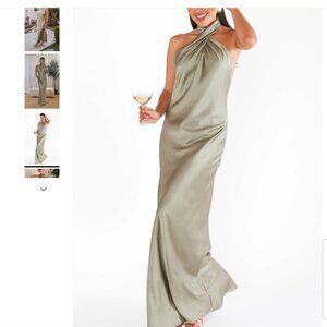 Show Me Your MuMu Olive Maxi Dress
